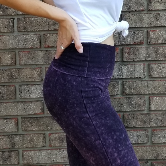 Boutique Pants - RE-STOCKED!! Mind Body & Soul Foldover Yoga Pants